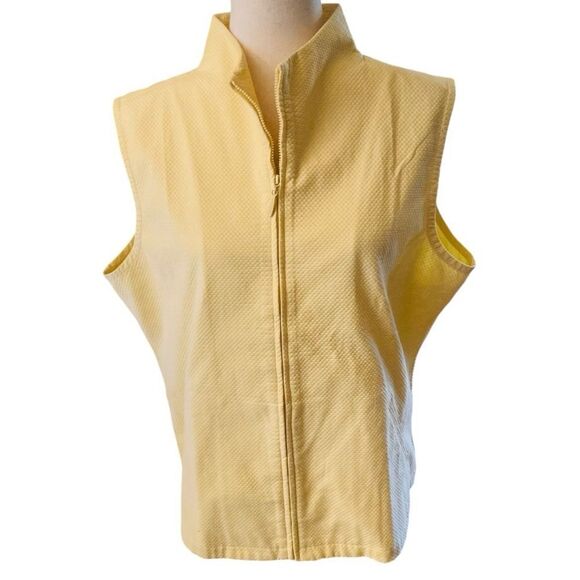 Eileen Fisher Yellow Sleeveless Vest - Picture 1 of 8